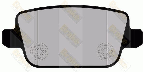 BRAKE ENGINEERING Комплект тормозных колодок, дисковый тормоз PA1697